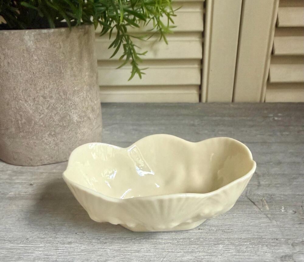 Vintage Belleek Ireland Shell Dish | Irish Porcelain Trinket Dish